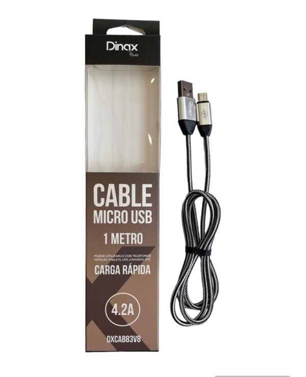 Cable Cargador Micro Usb A Carga Rapida Mts Dinax Euskal